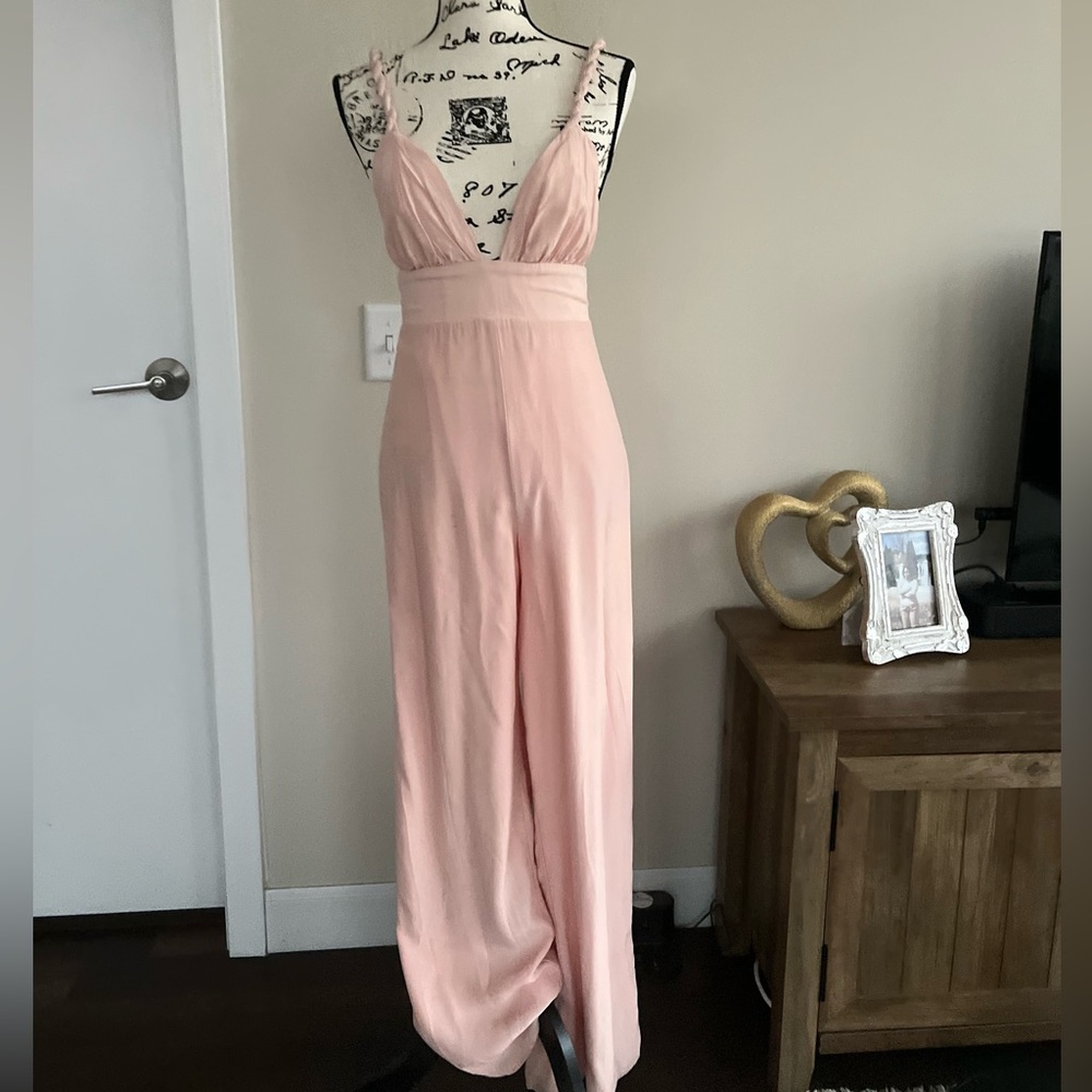 Revolve Peach Jumpsuit